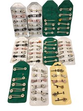 120 FERMAGLI FORCINE CAPELLI FIORI LACCATI PINZE MOLLETTE VINTAGE anni 70-90 CM6