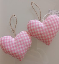 Cuori shabby Rosa vichy