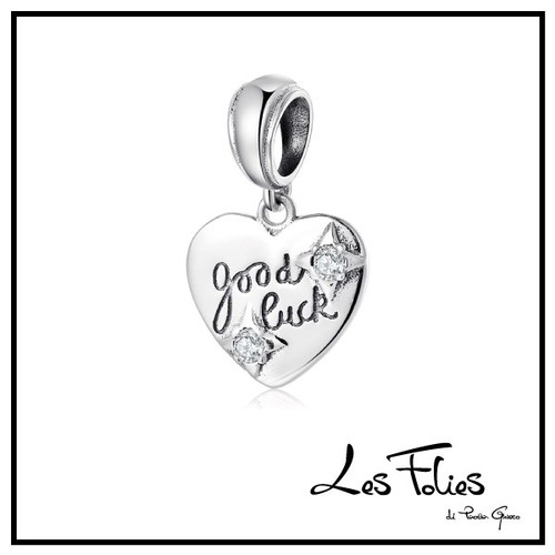 Charm cuore pendente good - good, luck