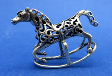 CAVALLUCCIO A DONDOLO IN ARGENTO 800 - VINTAGE - 10 Gr