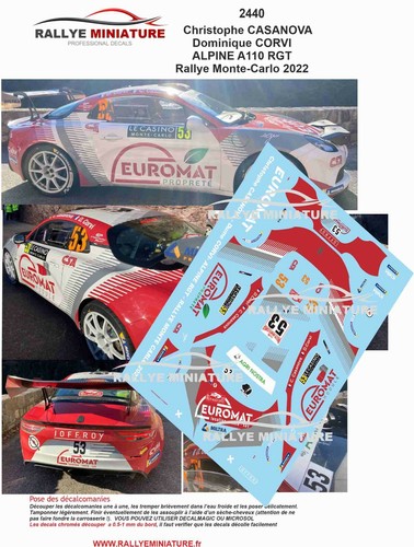 Decals ref 2440 - decals, 1/43
