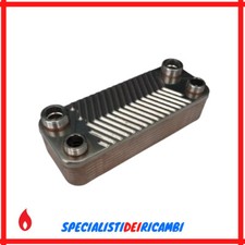 SCAMBIATORE SANITARIO 16 PIASTRE FILETTATO RICAMBIO COMPATIBILE FERROLI FONTECAL