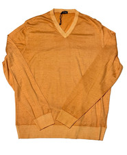 MAGLIONE UOMO KITON SETA CASHMERE SCOLLO A V TG S/48 (M001) NUOVO SENZA ETICHETTE