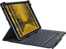 Logitech Universal Folio Cover iPad o Tablet con Tastiera Bluetooth Wireless, la