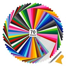 70 Fogli Vinile Adesivo Vinile