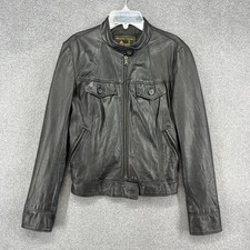 Giacca in vera pelle nera