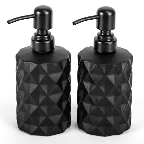 Dispenser sapone vetro - vetro, nero