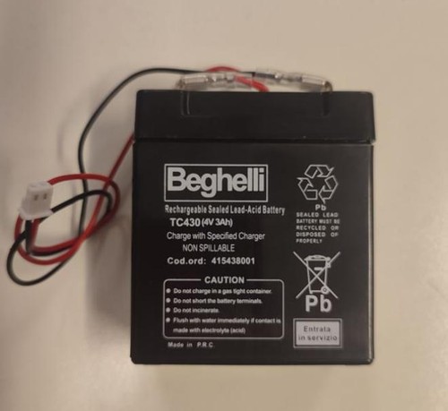 Batteria 3ah beghelli - 3ah,