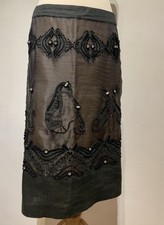 Gonna Nera Elegante  Trussardi Vintage tg 42