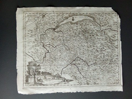 Mappa antica ducato savoia - antica,