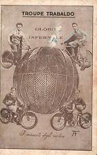 1929 Troupe TRABALDO Globo infernale miracoli degli audaci Circo Cartolina
