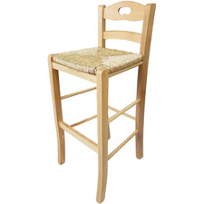 Sgabello in legno massello con