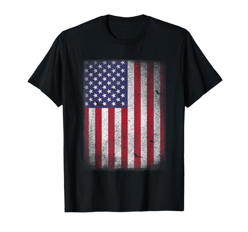 Bandiera usa grunge look rosso - usa,