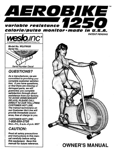 Weslo aero 1250 - aero,