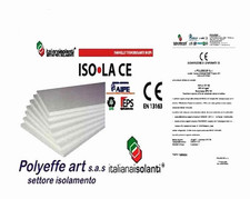 10 PANNELLI IN POLISTIROLO ISOLAMENTO TERMICO CAPPOTTO 25 KG MC 100 x 50 x 2 CM