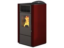 Punto Fuoco Stufa a Pellet Ventilata 9.5 kW 13.5 kg 200 m3 rossa 901645000 LORY