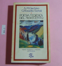 LIBRO A.M. GIACHINO G. ROSSETTO SERTOLI POESIA TEDESCA DEL NOVECENTO BUR RIZZOLI