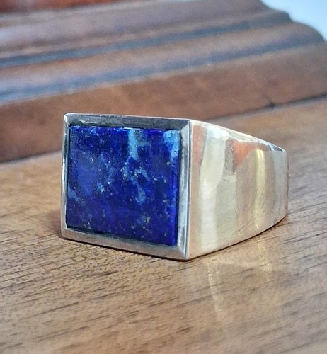 Anello uomo argento 925 lapis - anello,