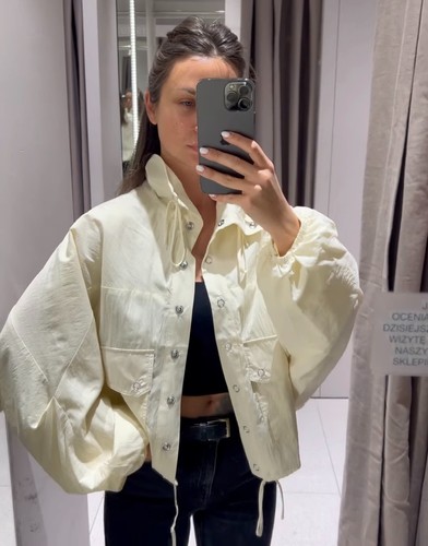 Zara giacca nylon con - zara:, in