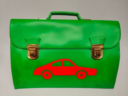 Cartella scuola vintage con - cartella,