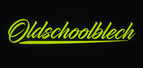 Adesivo neon lamiera oldschool
