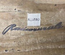 Radiorurale Balilla Marelli Scritta ALLUMINIO FREGIO epoca CGE Allocchio CGE