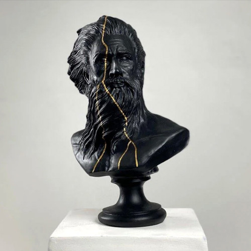 Scultura arte poseidone - scultura,