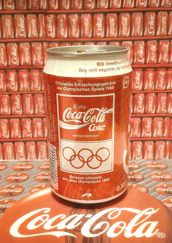Lattina olimpica coca - lattina, coca-cola