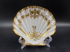 Piatto soprammobile porta gioielli conchiglia GIUBILEO Limoges Pillivuyt oro