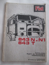 FIAT 643 N N1 Autocarro 643 T Semirimorchio CATALOGO RICAMBI Carrozzeria 1964