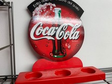 COCA COLA ESPOSITORE PLASTICA PER BOTTIGLIE BOTTONE IN CARTONE  CM 38X41
