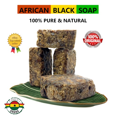 Sapone nero africano puro - nero,