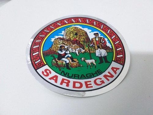 Adesivo vintage pastorie sardo - vintage,