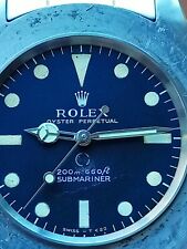 Dial  Authentic Vintage Rolex Submariner 5513 meters first.