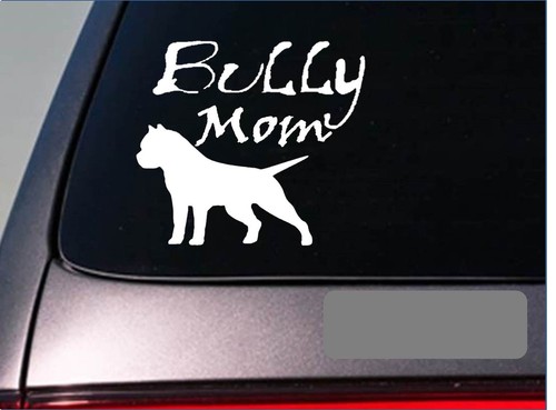 Adesivo american bully mom - adesivo,