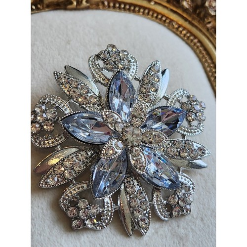 Spilla fiore argento