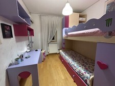 cameretta completa lilla e rosa 2 Letti soppalco