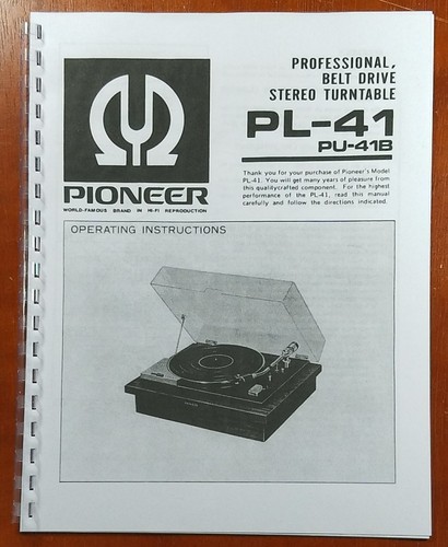 Pioneer giradischi - pioneer, pl-41
