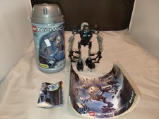Lego Bionicle Onua 2001 set #8532 100% completo di bidone manuale *come nuovo*