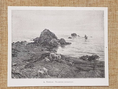 Tramonto invernale quadro - invernale, di