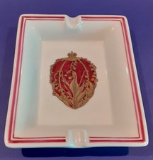 Posacenere sigarette sigaro posacenere porcellana firmato Becara 1964 dipinto a mano