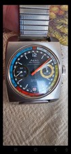 Stunning  Vintage ultra rare 1970s Royce NOS Rainbow Chronograph:-