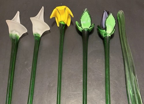 Set fiori in vetro - di,