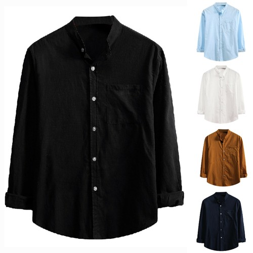 Camicia uomo casual tinta