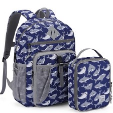 Kids Backpack Lunch Bag Set