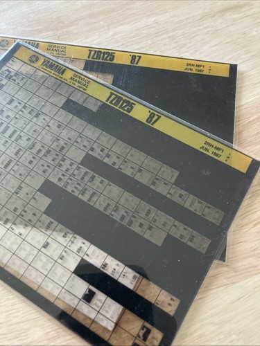 Yamaha tzr125 1987 microfiche - tzr125,