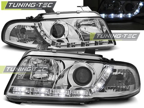 Fari anteriori cromo led - fari, per