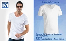 t-shirt bianca tessuto 100%