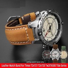 Cinturino orologio in pelle 24 mm-16 mm per Timex Tide T2n739 T2n720 T2n721 T45601 T2p141
