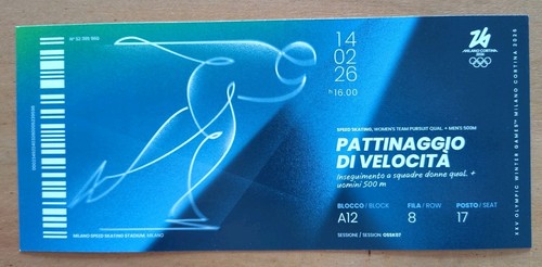 Biglietto ricordo olimpiadi - ricordo,